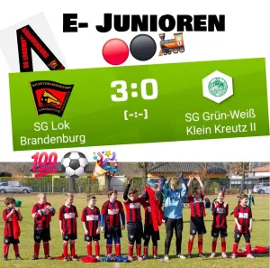 Die E-Junioren gewinnen souverän! 🔴⚫️🚂